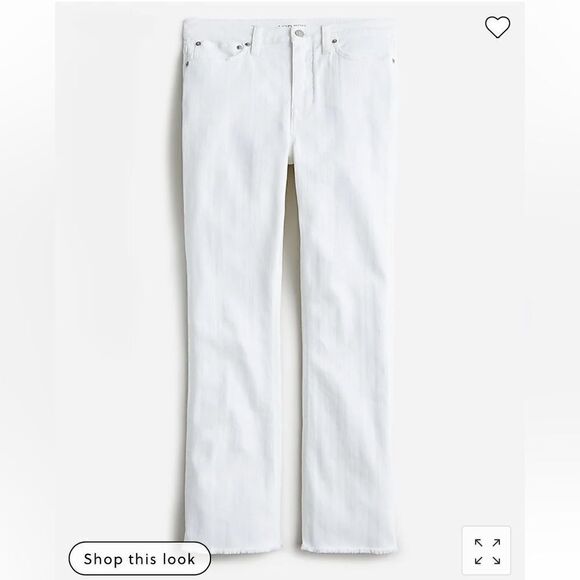 J. Crew 10" demi-boot crop jean in white wash* - Picture 1 of 10